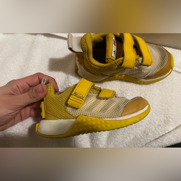 adidas x LEGO Sport Pro EL K Yellow Red Kids Preschool Running Shoes GZ2414 - Picture 9 of 16